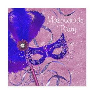 Royal Blue Purple Pink Masquerade Party