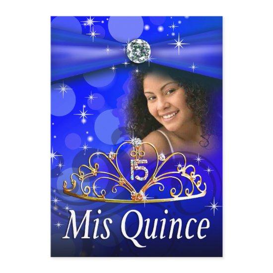 Royal Blue Quinceanera 15 Princess Tiara  Photo