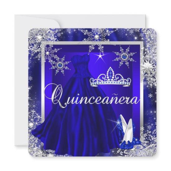 Royal Blue Quinceanera 15th Elite Elegant Birthday