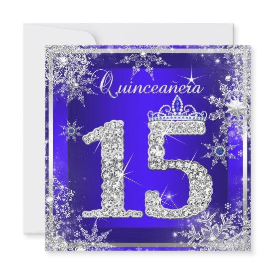 Royal Blue Quinceanera 15th Elite Elegant Birthday
