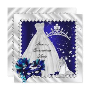 Royal Blue Quinceanera 15th Masquerade Party