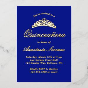 Royal Blue Quinceanera Foil