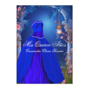 Royal Blue Rose Quinceanera