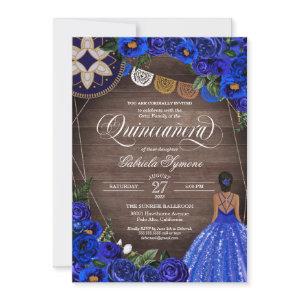 Royal Blue Roses Country Charro Quinceanera