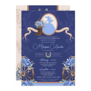 Royal Blue Rustic Baroque Charro Quinceanera