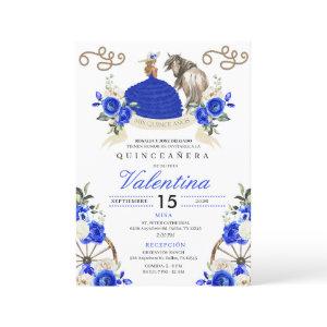 Royal Blue Rustic Charro Western Quinceañera