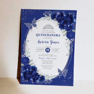 Royal Blue Silver Quinceañera Mis Quince 15 Anos