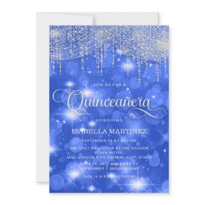Royal Blue String Lights Sparkle Quinceañera