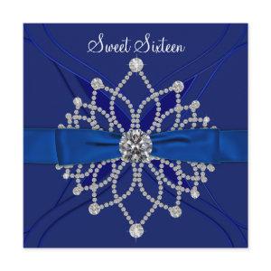 Royal Blue Sweet Sixteen Birthday Party
