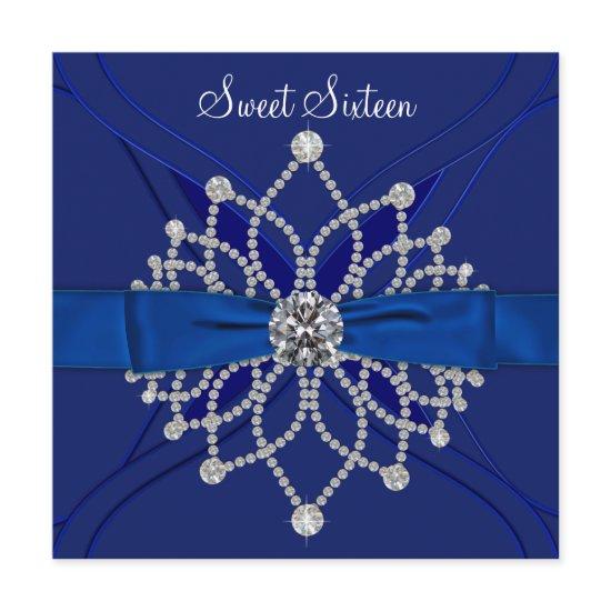 Royal Blue Sweet Sixteen Birthday Party