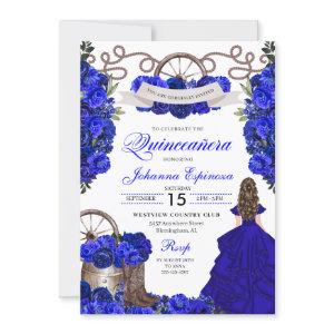 Royal Blue Western Ranchero Quinceanera