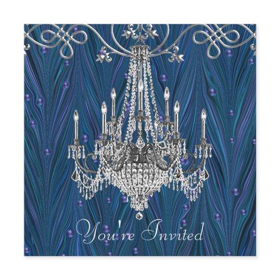 Royal Navy Blue Chandelier Party