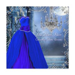 Royal Navy Blue Quinceanera