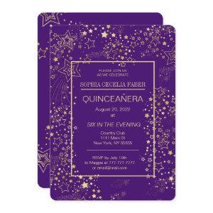 Royal Purple and Gold Quinceañera Party