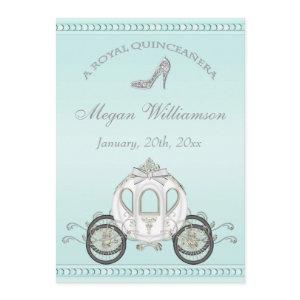 Royal Quinceañera Princess Coach & Sparkle Heels