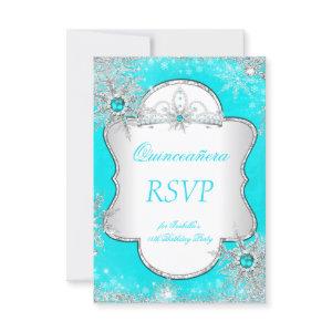RSVP Princess Quinceanera Aqua Blue Teal