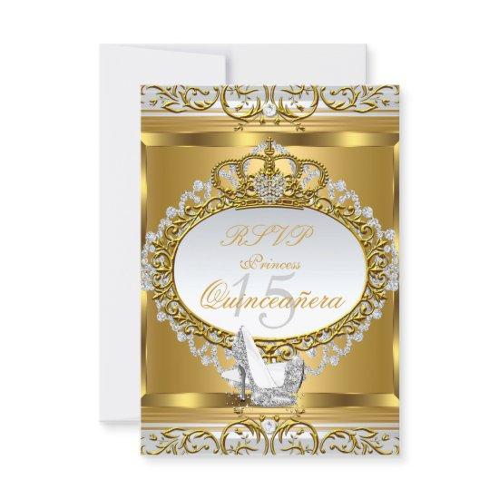 RSVP Princess Quinceanera Elite Gold Shoe 2
