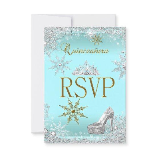 RSVP Quinceanera 15 Silver Teal Gold Elite