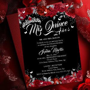 Ruby Rose Mis Quince Red Silver Black Quinceanera  Foil