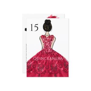 Ruby Sparkle Princess Dress Quinceanera Party