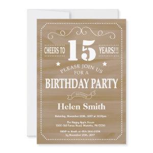 Rustic 15th Birthday