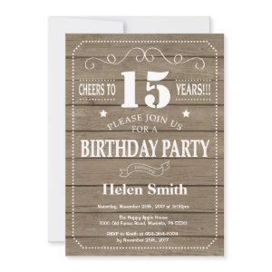 Rustic 15th Birthday