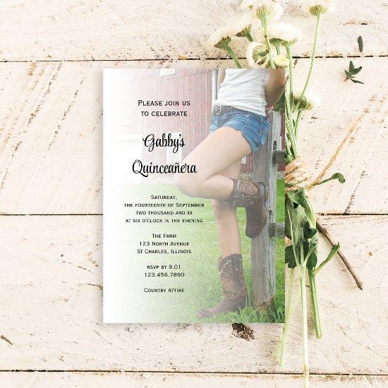 Rustic Barn Party Western Quinceañera