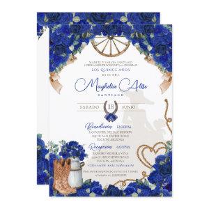 Rustic Blue Western Charro Quinceañera