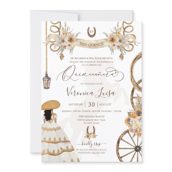 Rustic Charro Floral Boho Country Quinceanera