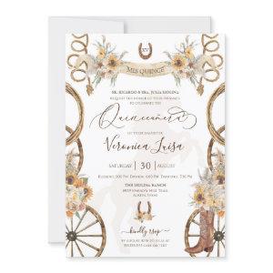 Rustic Charro Floral Boho Country Quinceanera