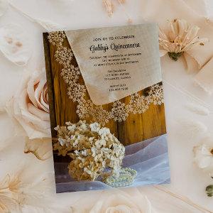Rustic Country Lace Quinceañera Barn Party