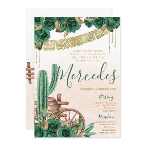 Rustic Emerald Green Western Charro Quinceanera