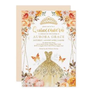 Rustic Fall Floral Quinceañera Mis Quince Anos