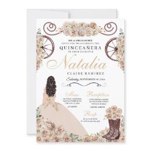 Rustic Gold Chamagne Western Quinceanera