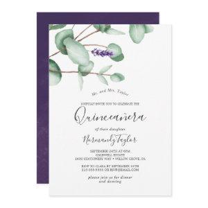 Rustic Lavender and Eucalyptus Quinceañera