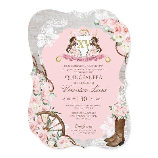 Rustic Pink Charro Quinceanera