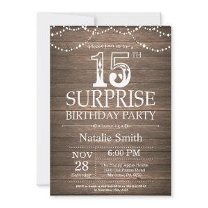 Rustic Surprise 15th Birthday
