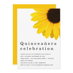 Rustic Yellow Sunflower Quinceanera 15th Birthday