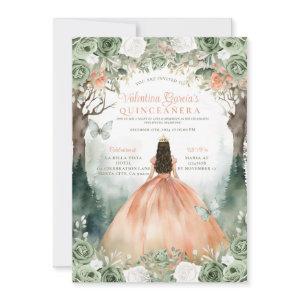 Sage Green and Orange Quinceañera 15 Anos Flowers