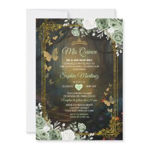 Sage Green Forest Princess Quinceañera