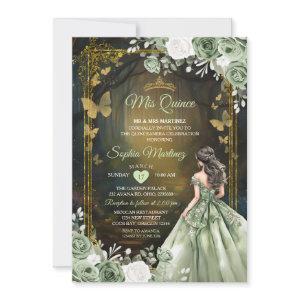 Sage Green Princess Quinceañera