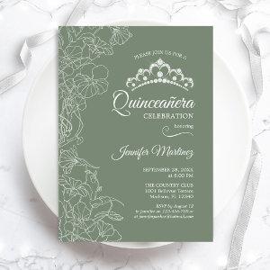 Sage Green Quinceanera Party