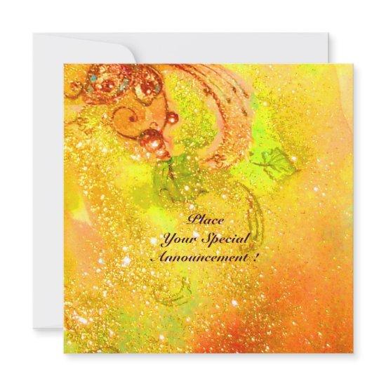 SAPPHO ,DANCE ,MUSIC AND POETRY, Gold Sparkles Announcement