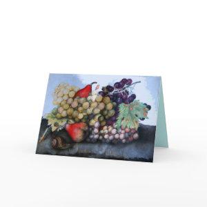 SEASON'S FRUITS / GRAPES AND PEARS HOLIDAY CARD