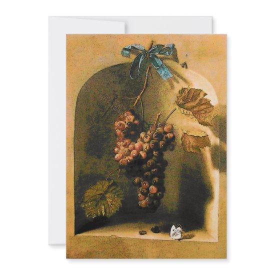 SEASON'S FRUITS - PROSPERITY ,yellow brown gold Announcement