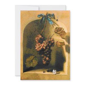 SEASON'S FRUITS - PROSPERITY ,yellow green brown Announcement