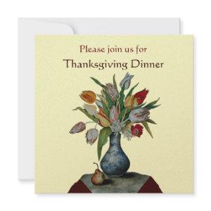 SEASON'S FRUITS / TULIPS Thanksgiving Dinner  gold
