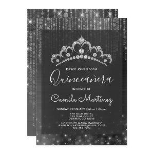 Silver 15th Birthday Quinceanera with Tiara