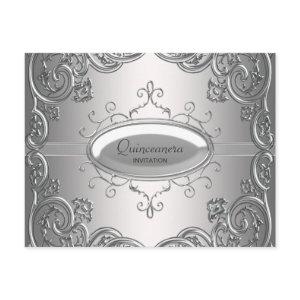 Silver Black Quinceanera
