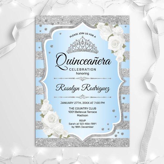 Silver Blue Quinceanera